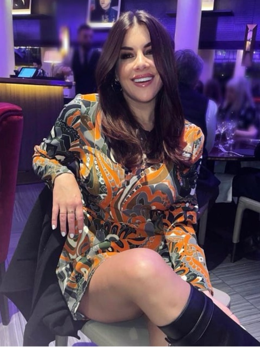 🍊 ZARA Bloggers Fav Retro Long Sleeved Mini Dress with Gold Belt Detail. Size XS - Picture 15 of 15